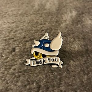 Blue Shell Enamel Pin